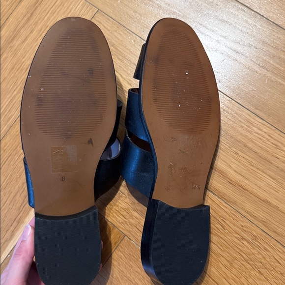 madewell Black Woven leather mules sz8 - Picture 2 of 3